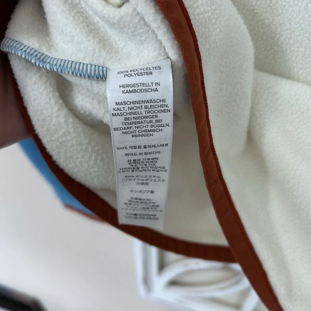 COTOPAXI womens medium AMADO HALF ZIP FLEECE RIVER BLUE & BONE CREAM SWEATSHIRT - Picture 5 of 5